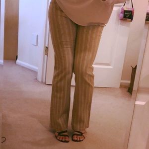 XOXO Beige Striped Jeans